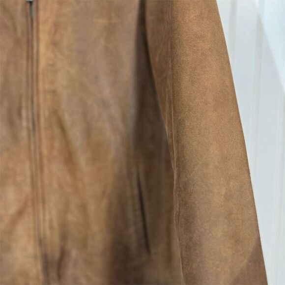 Wilsons Leather M Julian Brown Leather Jacket Men’s Medium Thinsulate Zip Coat - Picture 4 of 13